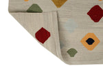 6x8 Gray and Multicolor Turkish Tribal Rug