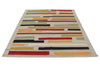 6x8 Gray and Multicolor Turkish Tribal Rug