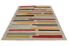 6x8 Gray and Multicolor Turkish Tribal Rug