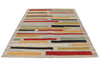 6x8 Gray and Multicolor Turkish Tribal Rug
