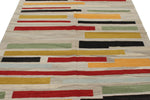 6x8 Gray and Multicolor Turkish Tribal Rug