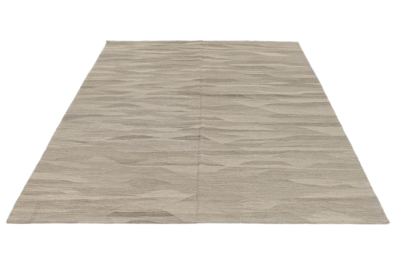 6x8 Gray Turkish Tribal Rug