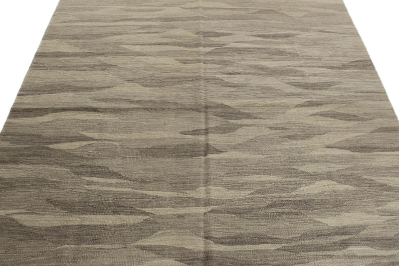 6x8 Gray Turkish Tribal Rug