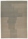 7x10 Gray and Brown Turkish Tribal Rug