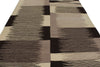 7x11 Black and White Turkish Tribal Rug