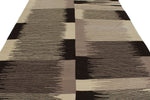 7x11 Black and White Turkish Tribal Rug