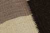 7x11 Black and White Turkish Tribal Rug
