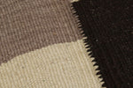 7x11 Black and White Turkish Tribal Rug