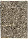 7x10 Black and White Turkish Tribal Rug