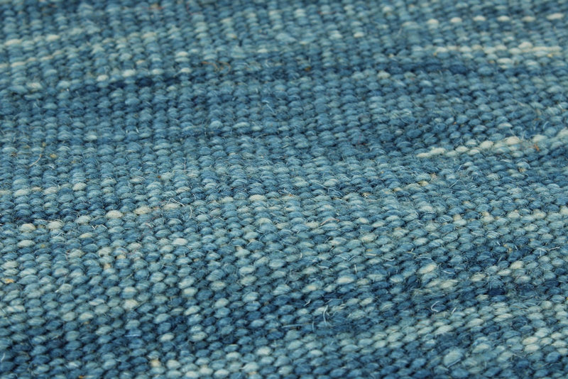 8x10 Blue and Brown Turkish Tribal Rug