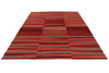 7x10 Red and Multicolor Turkish Tribal Rug