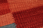 7x10 Red and Multicolor Turkish Tribal Rug