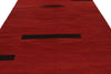 7x10 Red and Black Turkish Tribal Rug