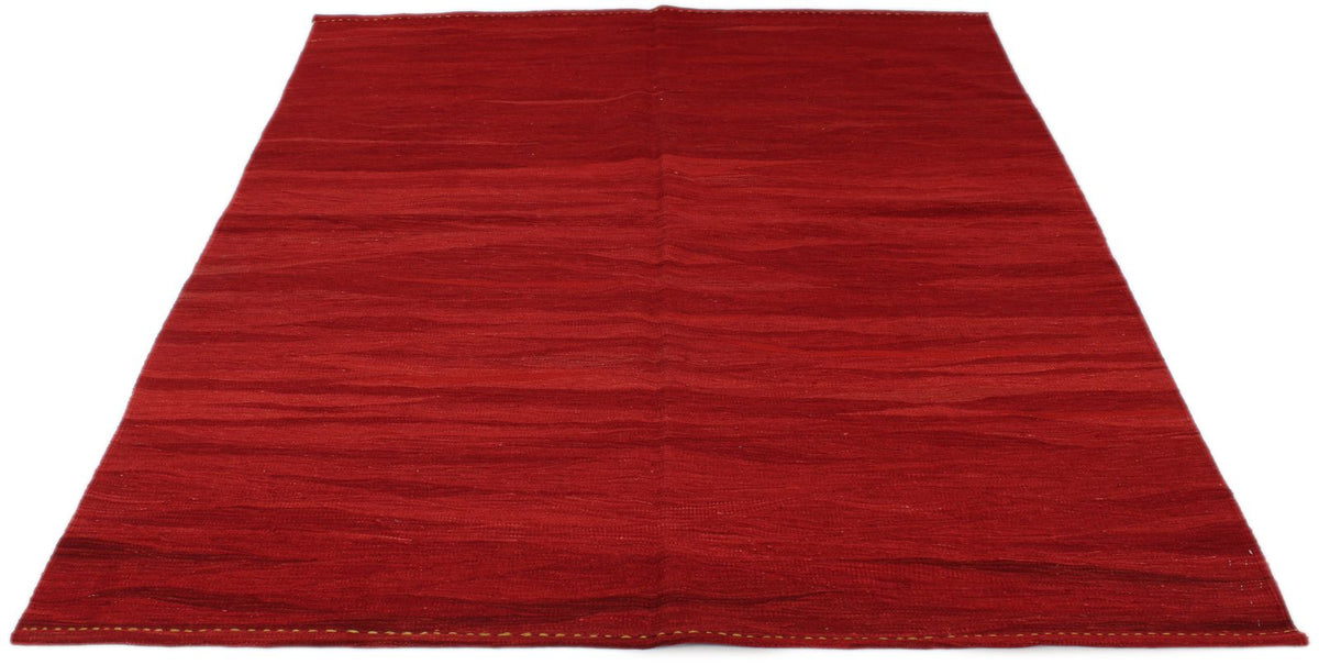 6x8 Red Turkish Tribal Rug