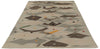 6x10 Gray Turkish Tribal Rug