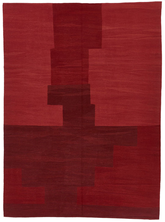 8x10 Red Turkish Tribal Rug