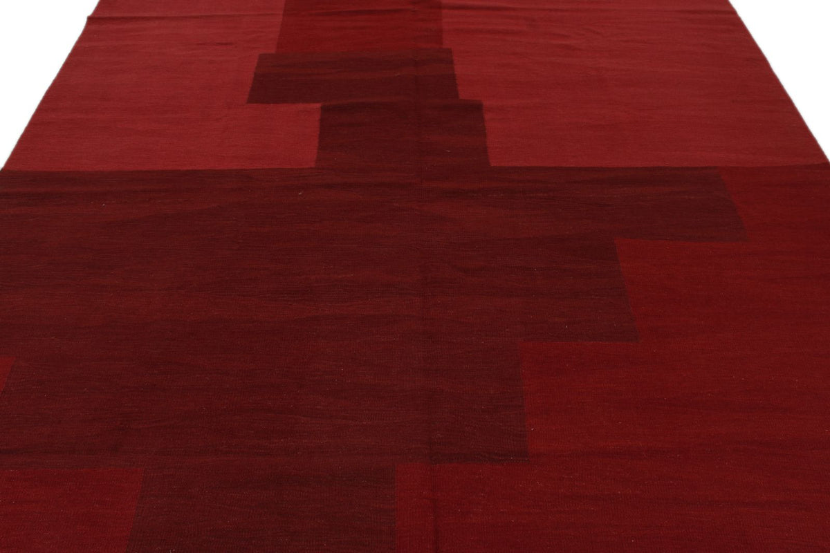 8x10 Red Turkish Tribal Rug