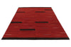 7x10 Red and Black Turkish Tribal Rug