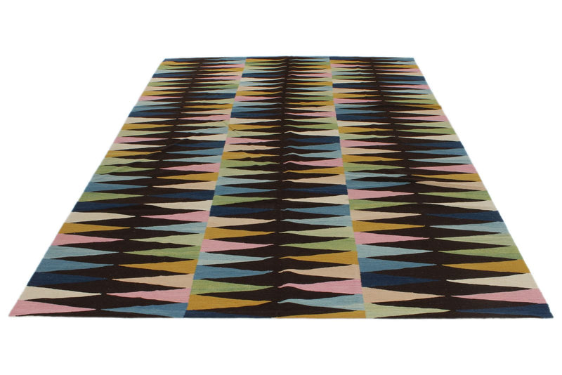 7x10 Multicolor Turkish Tribal Rug