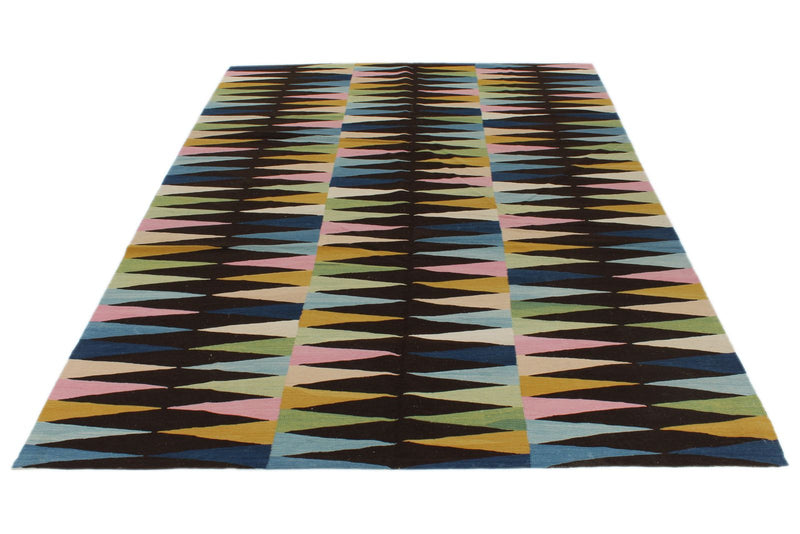 7x10 Multicolor Turkish Tribal Rug