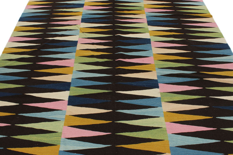 7x10 Multicolor Turkish Tribal Rug