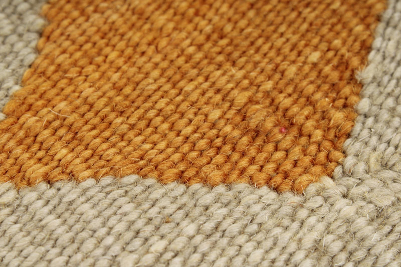 6x8 Ivory and Multicolor Turkish Tribal Rug
