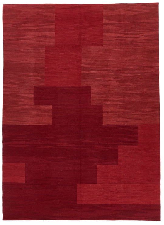 8x10 Red Turkish Tribal Rug