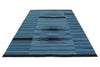 7x10 Blue Turkish Tribal Rug