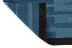 7x10 Blue Turkish Tribal Rug
