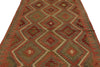 6x9 Green and Multicolor Turkish Tribal Rug