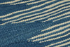 7x11 Blue and White Turkish Tribal Rug