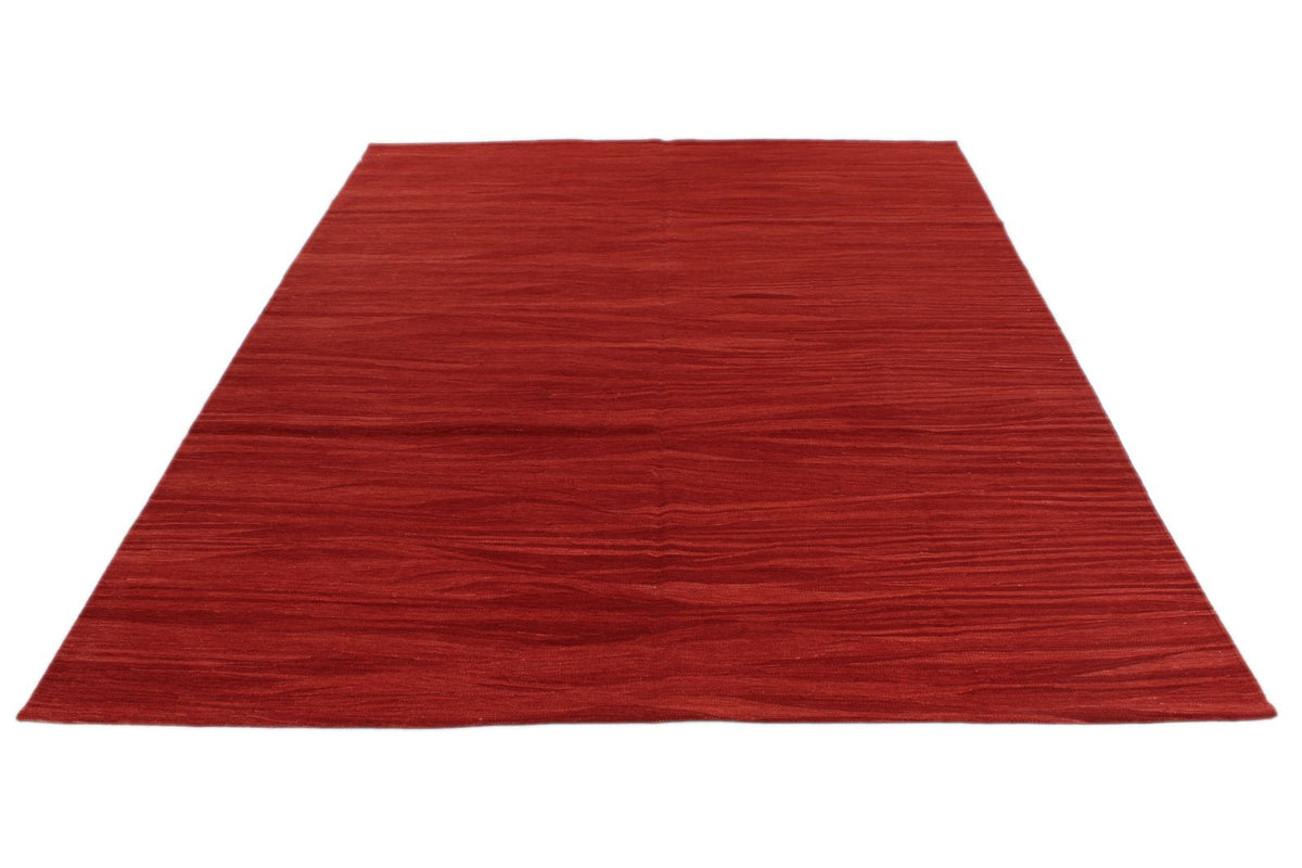 7x9 Red Turkish Tribal Rug