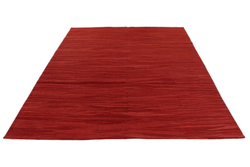 7x9 Red Turkish Tribal Rug