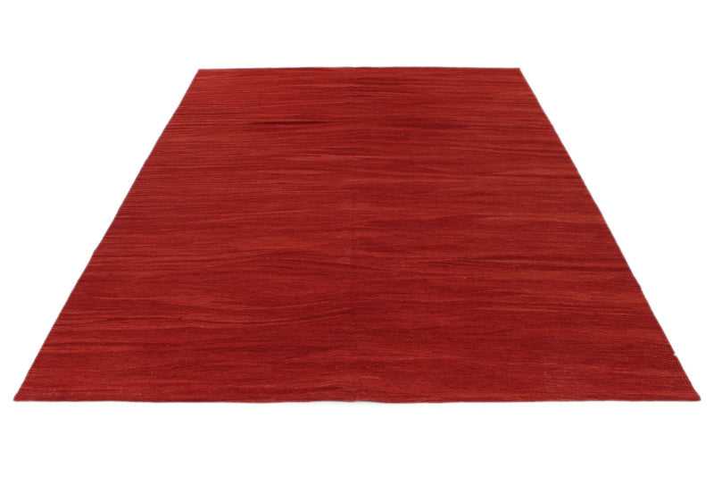 7x9 Red Turkish Tribal Rug