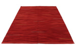 6x8 Red Turkish Tribal Rug
