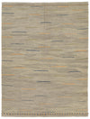 6x8 Blue and Multicolor Turkish Tribal Rug
