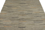 6x8 Blue and Multicolor Turkish Tribal Rug