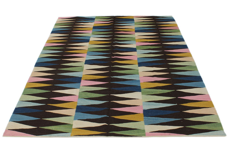 5x8 Multicolor Turkish Tribal Rug