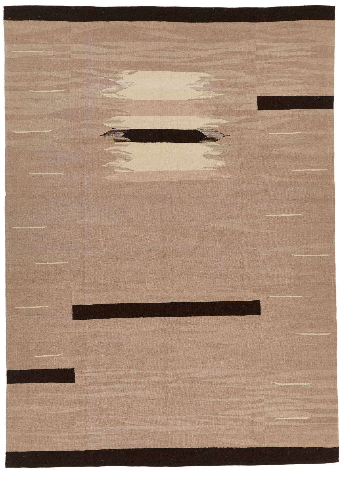 7x11 Brown Turkish Tribal Rug