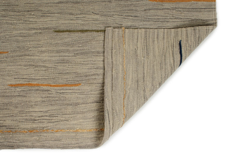 6x8 Blue and Multicolor Turkish Tribal Rug