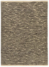 7x10 Black and White Turkish Tribal Rug