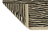7x10 Black and White Turkish Tribal Rug