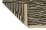 7x10 Black and White Turkish Tribal Rug