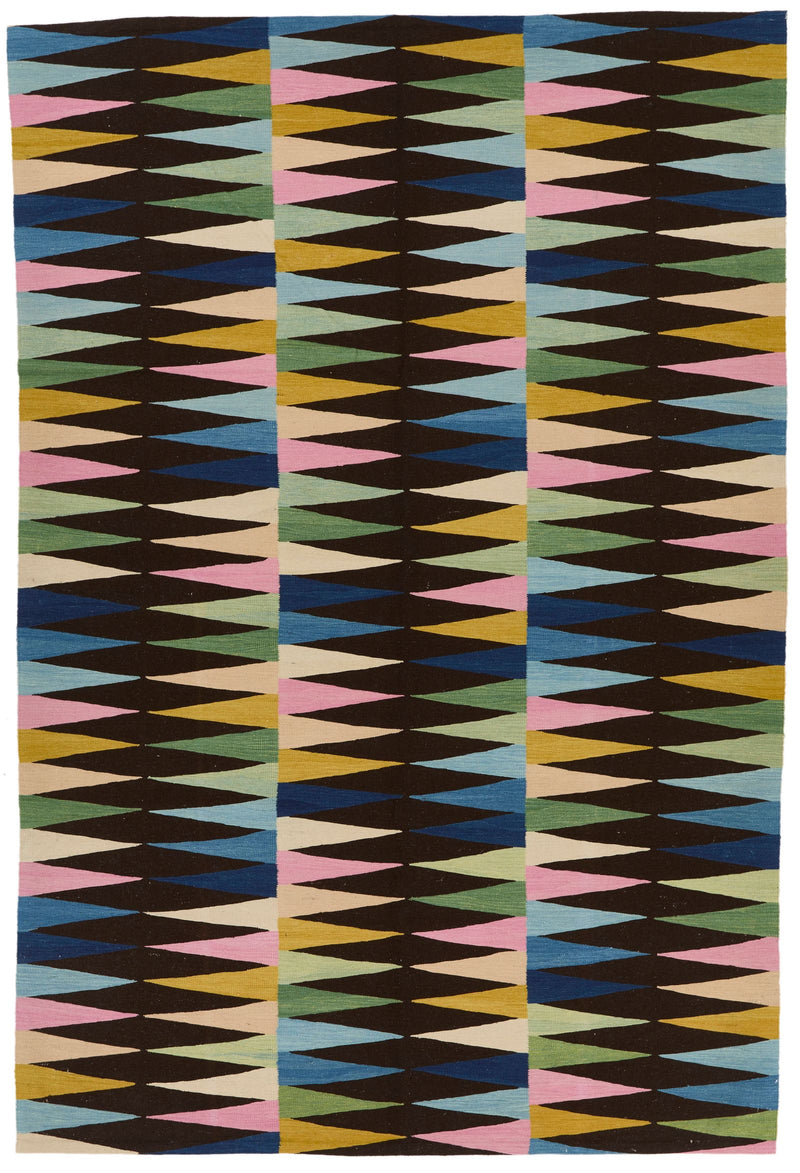 7x10 Multicolor Turkish Tribal Rug