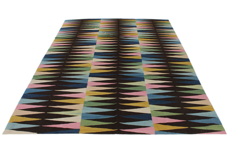 7x10 Multicolor Turkish Tribal Rug