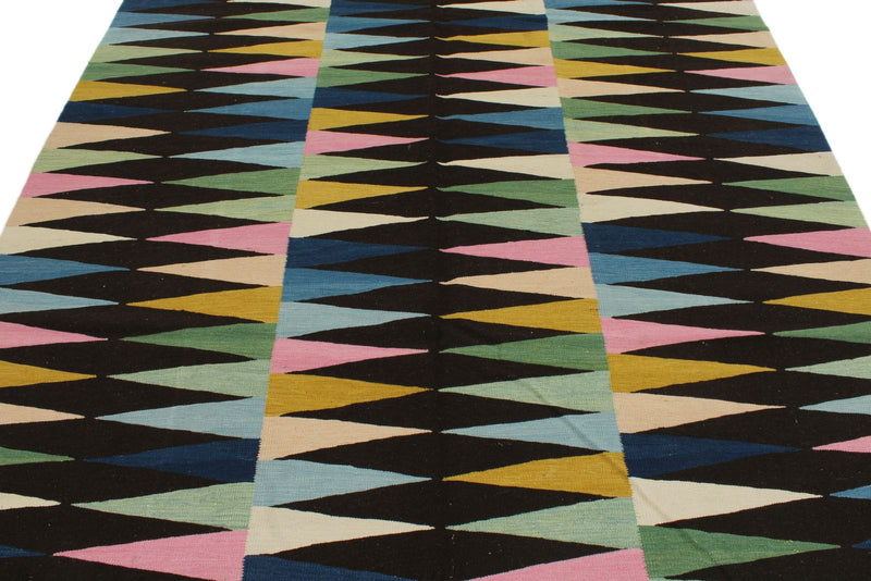 7x10 Multicolor Turkish Tribal Rug