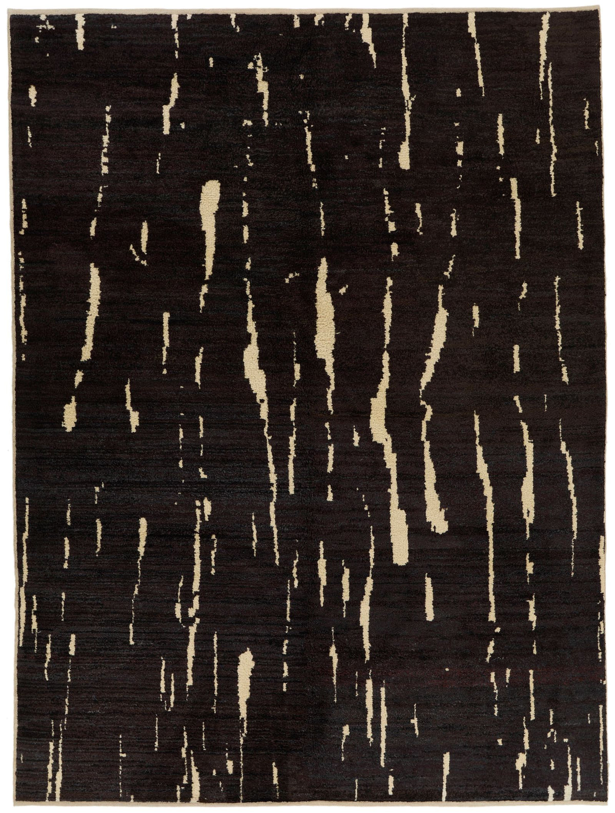 8x10 Gray and Ivory Turkish Tribal Rug