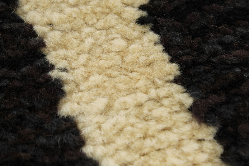 8x10 Gray and Ivory Turkish Tribal Rug