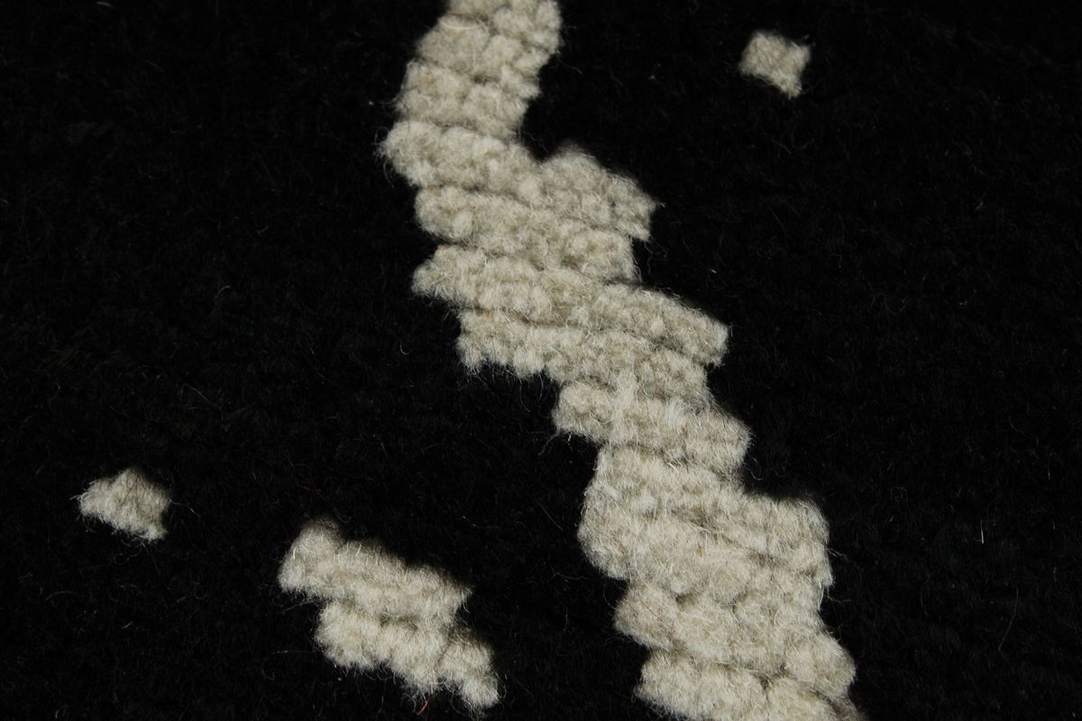 10x14 Gray and Light Gray Turkish Tribal Rug