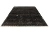 9x13 Gray and Blue Turkish Tribal Rug